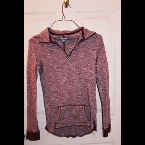 Zumiez zip up red hoodie jacket coat